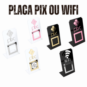 Placa Pix Acrílico