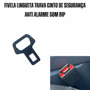 Fivela Lingueta Trava Cinto De Segurança Anti Alarme Som Bip