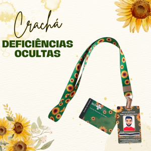 Crachá Girassol Deficiência Oculta