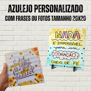 Azulejo Personalizado Com Fotos 20x20
