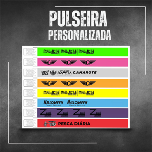 Pulseira Identificação Personalizada